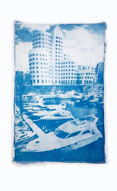 Marina harbour - cyanotype thumb