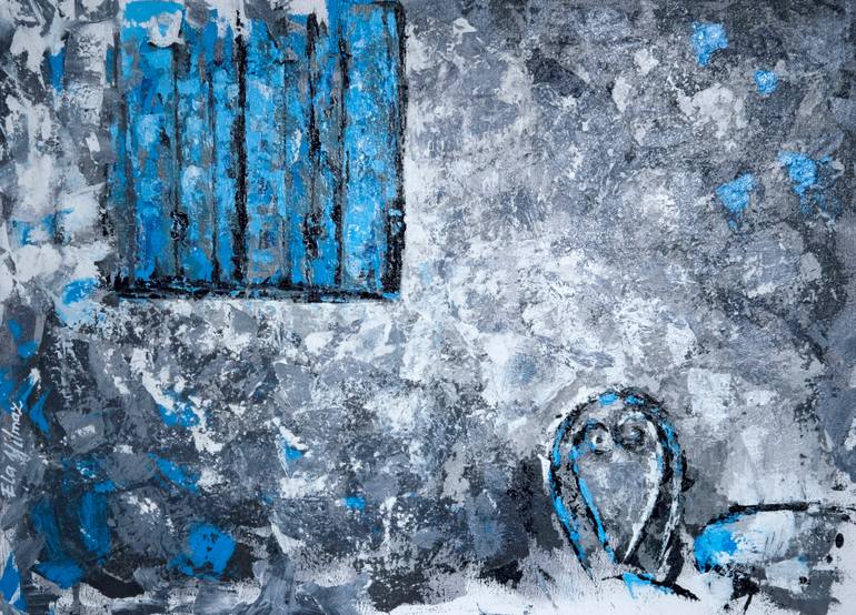 Original Impressionism Architecture Painting by Ela Yilmaz