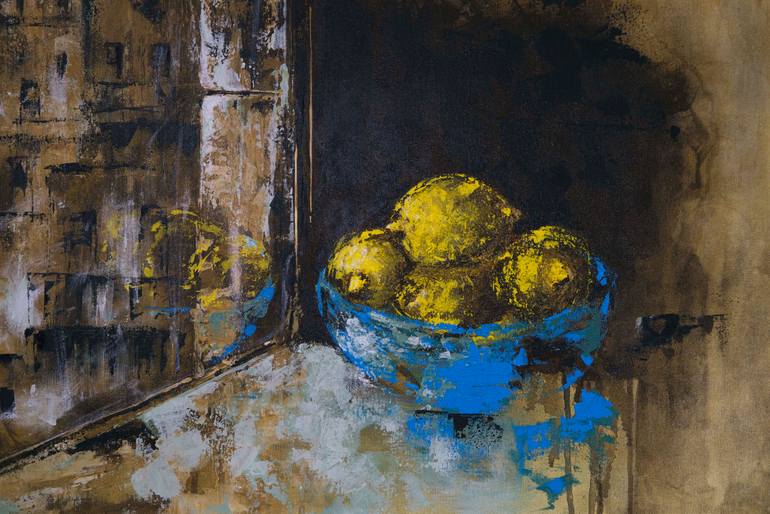 Original Expressionism Still Life Painting by Ela Yilmaz