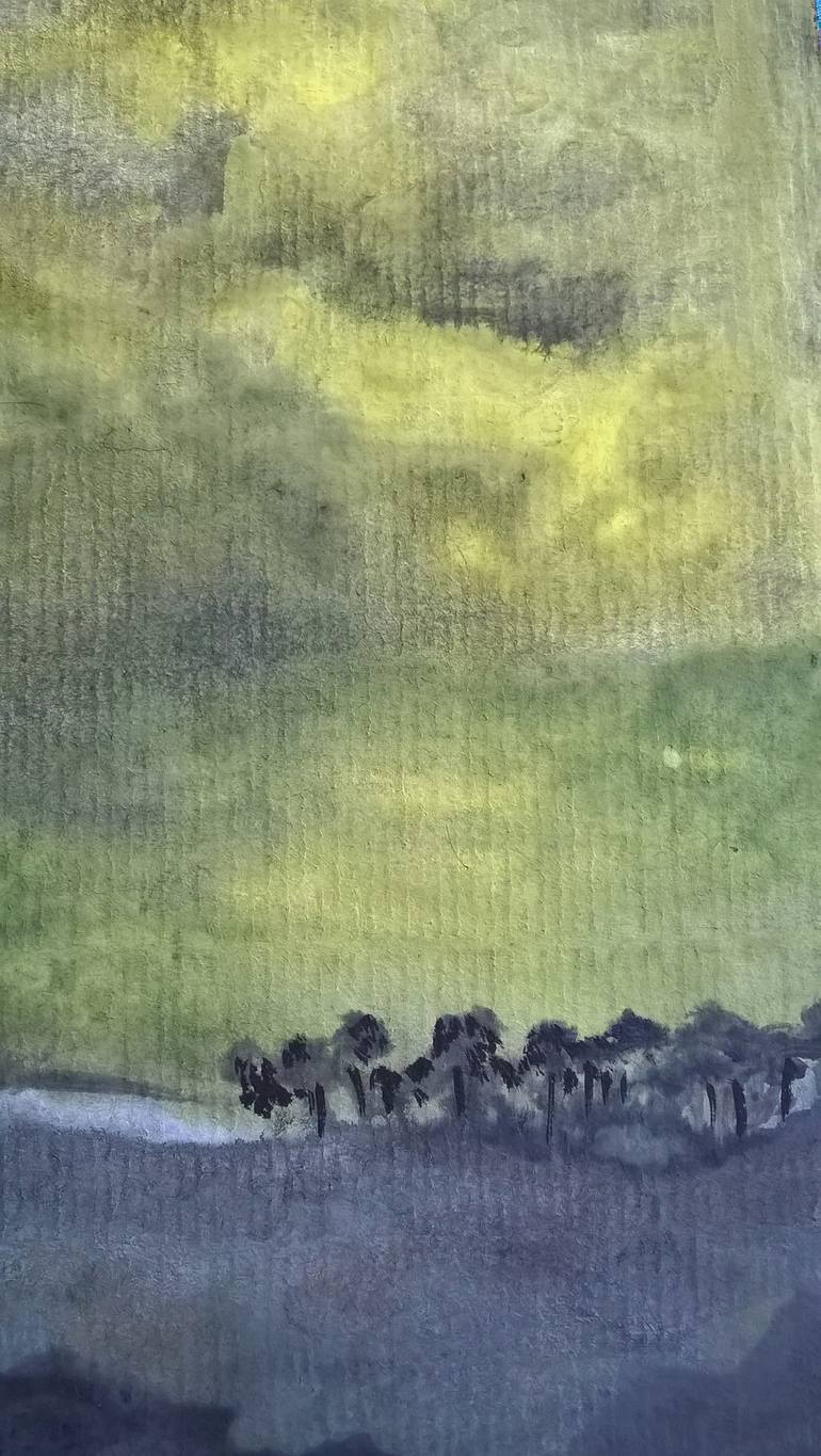 Original Impressionism Landscape Painting by Dev Banerjee