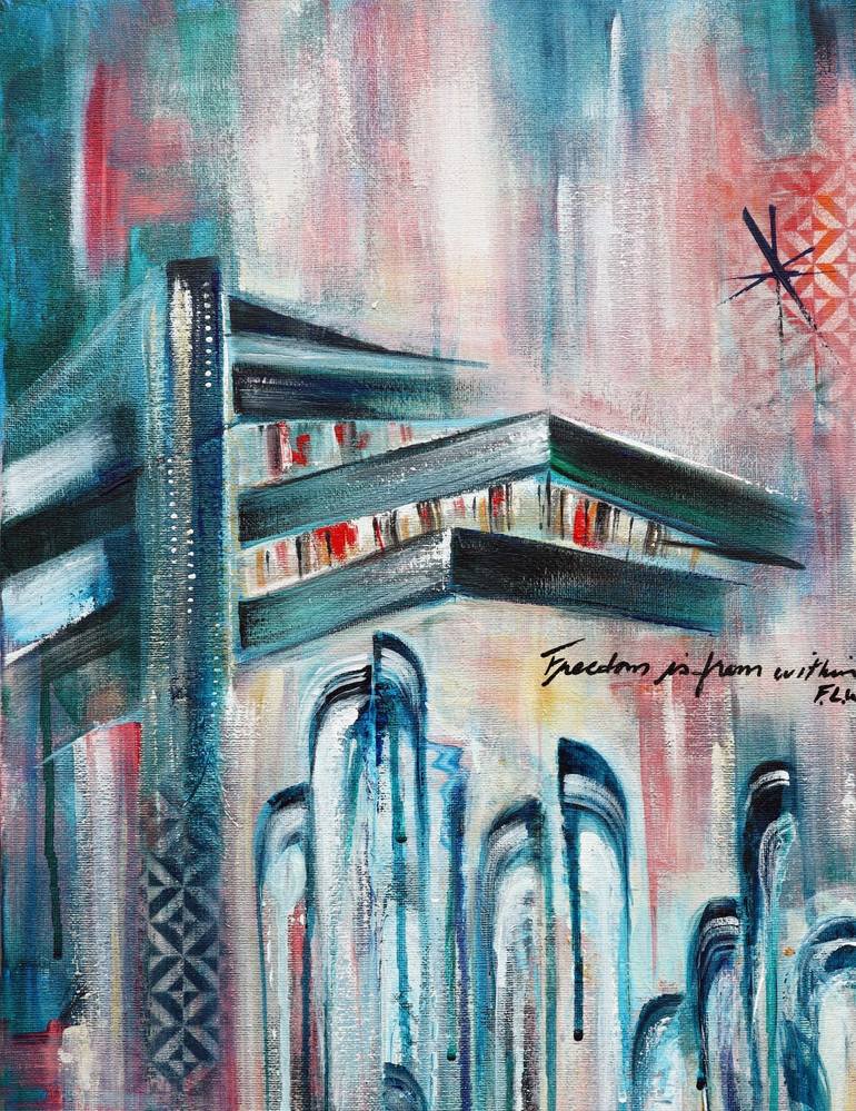 Original Architecture Painting by Angela Bisson