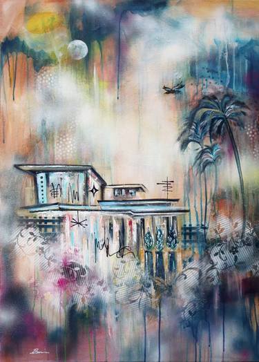 Original Architecture Mixed Media by Angela Bisson