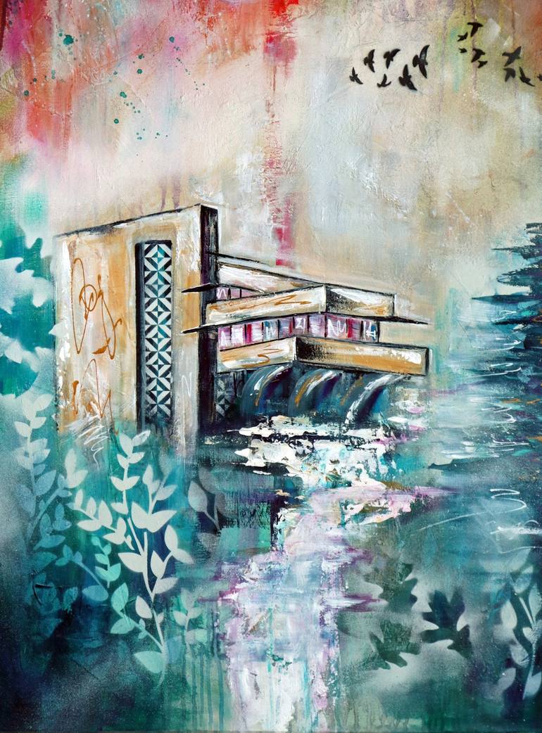 Original Architecture Painting by Angela Bisson