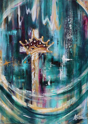 Original Abstract Religion Paintings by Angela Bisson