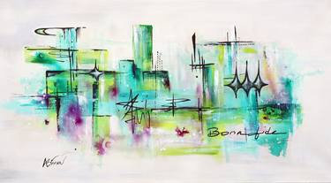 Original Modernism Abstract Painting by Angela Bisson