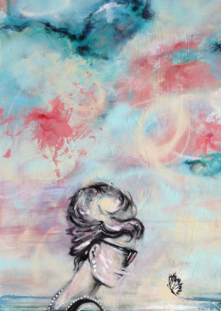 Original Abstract Expressionism Women Painting by Angela Bisson
