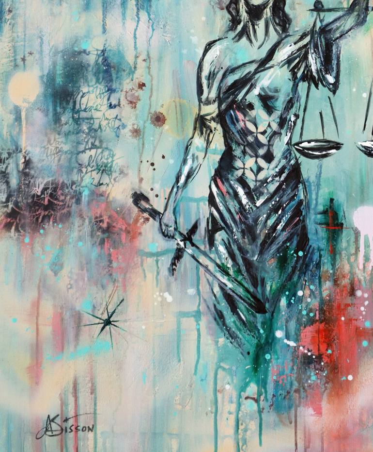 Original Abstract Expressionism Abstract Mixed Media by Angela Bisson