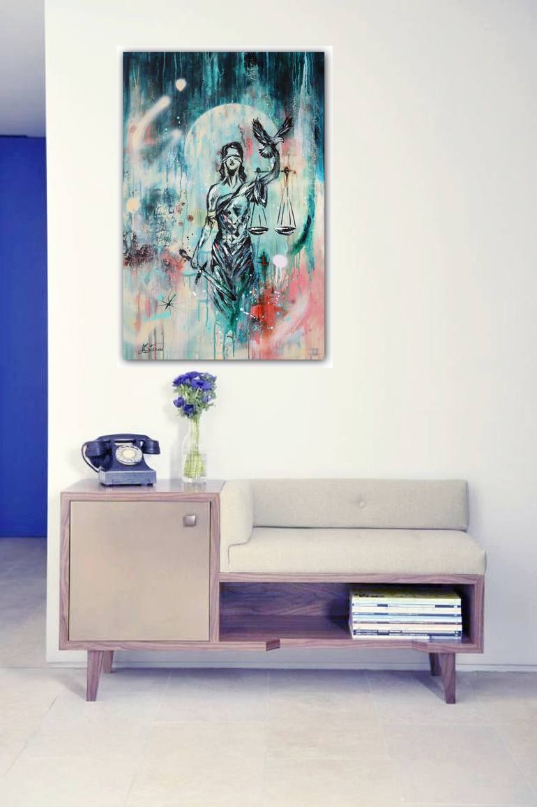Original Abstract Expressionism Abstract Mixed Media by Angela Bisson