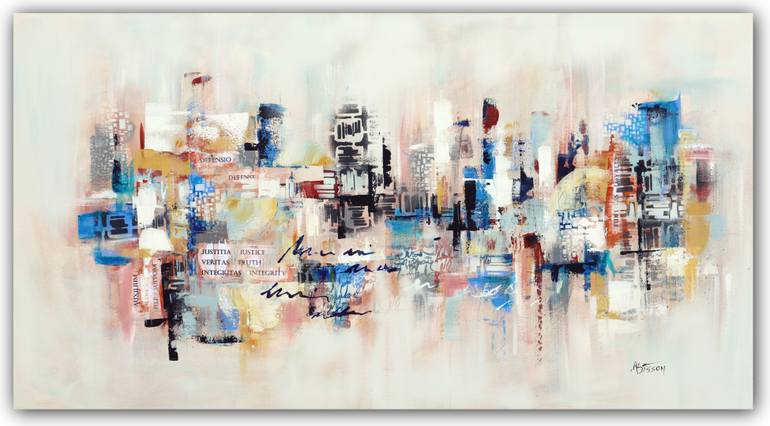 Original Contemporary Abstract Painting by Angela Bisson