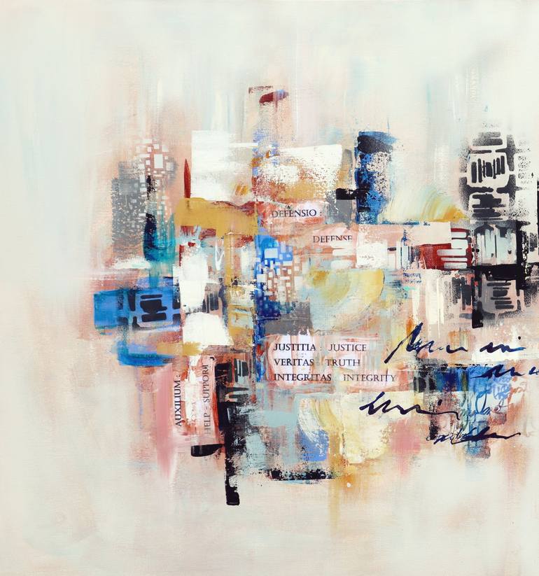 Original Contemporary Abstract Painting by Angela Bisson