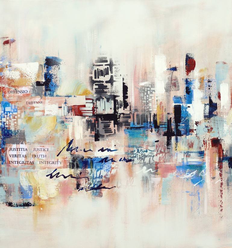 Original Contemporary Abstract Painting by Angela Bisson
