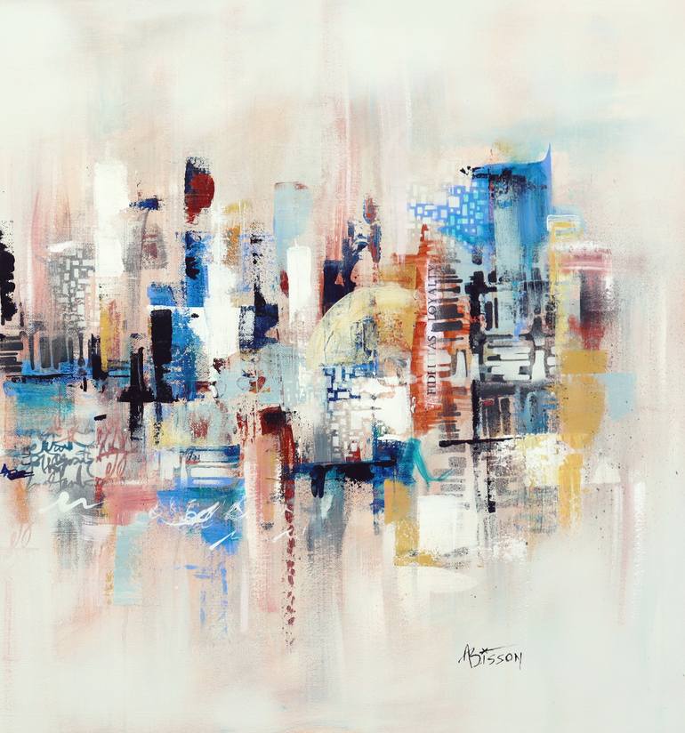 Original Contemporary Abstract Painting by Angela Bisson