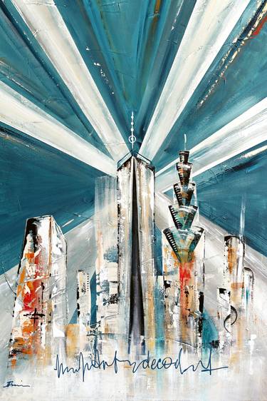 Original Architecture Paintings by Angela Bisson