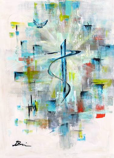 Print of Abstract Religious Paintings by Angela Bisson