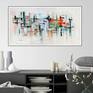 Inspired by the fun and whimsical midcentury design for the Modern mid-century lover.
Guaranteed to bring mid-century optimism in any room of your home.
SIZE: 18 (H) X 36 (W) inches, 1.5 inch (depth) painted black gallery border, signed front and back
Certificate of authenticity provided