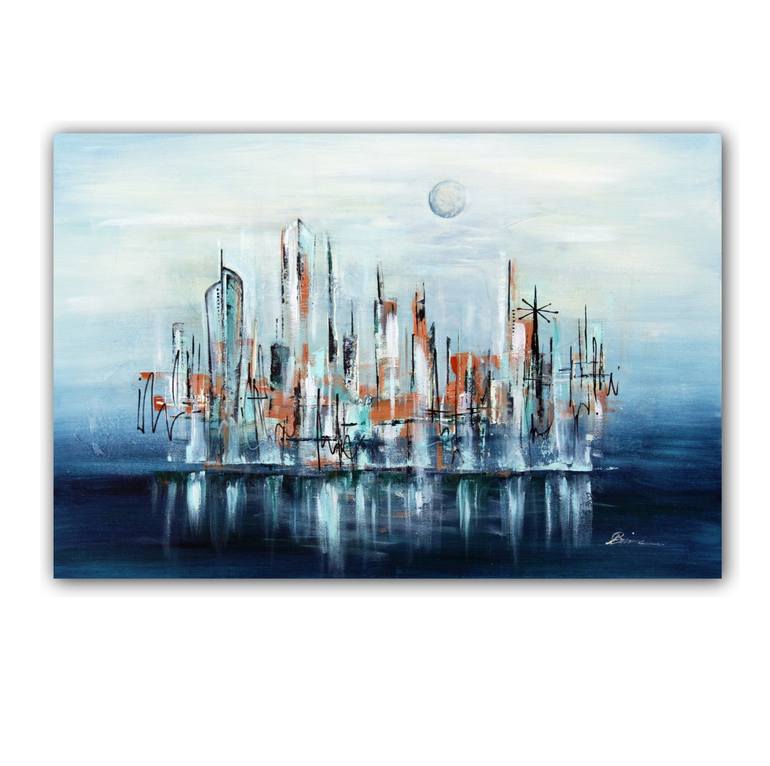 Original Cities Painting by Angela Bisson