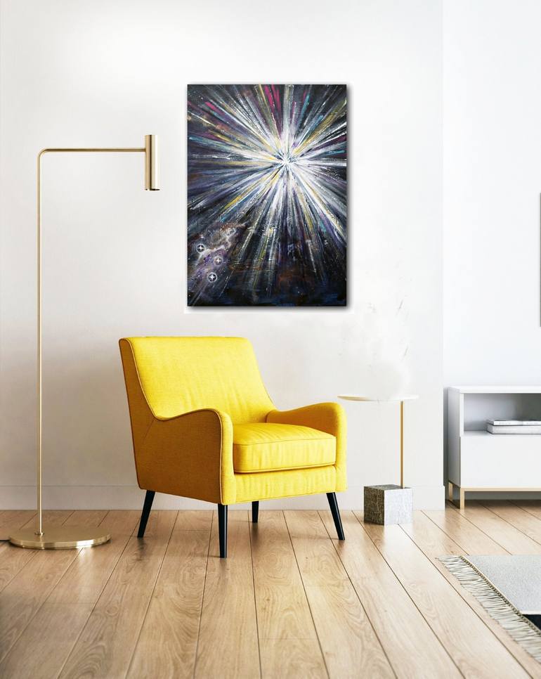 Original Outer Space Painting by Angela Bisson