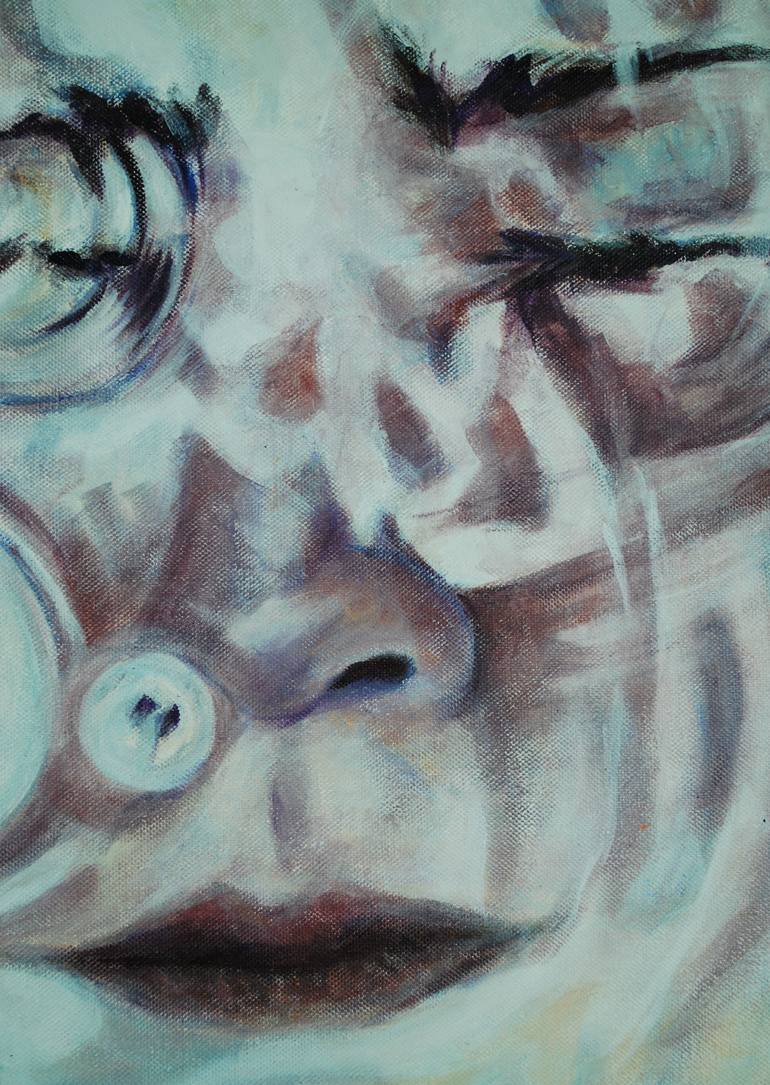 Original Portraiture People Painting by Yvonne Bogers Kreffer