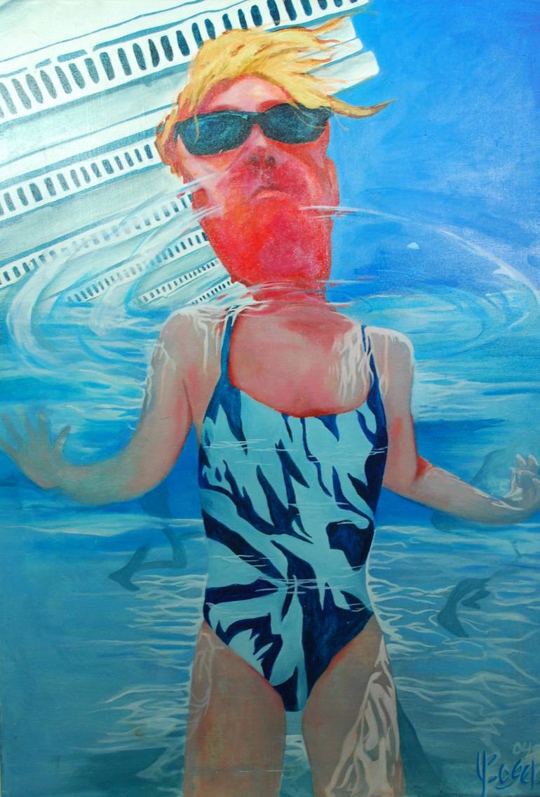 Pool Painting by Yvonne Bogers Kreffer | Saatchi Art