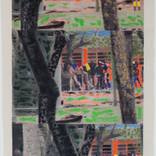 upheaval (painted triptych) 2015 - Limited Edition 1 of 1 by Carlos Saladen-Vargas