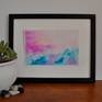 Like ocean waves and sunset salty mist, Calliope creates an ecstatic and harmonic song.

Watercolor is one of my favorite mediums.
I love bright colors, creating abstract impressions and feelings  of nature's joys. 
This piece will be sprayed with a UV fixative and comes as is, without frame or backing.