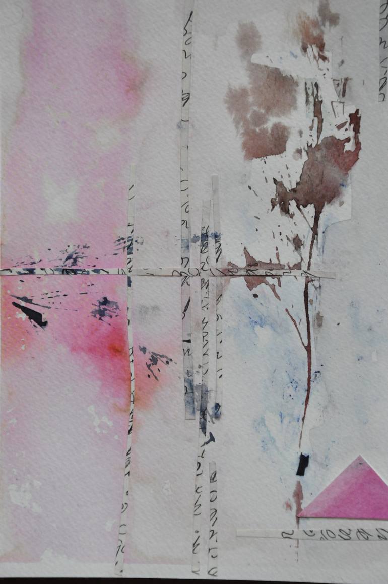 Original Abstract Collage by Jennifer Wojinski