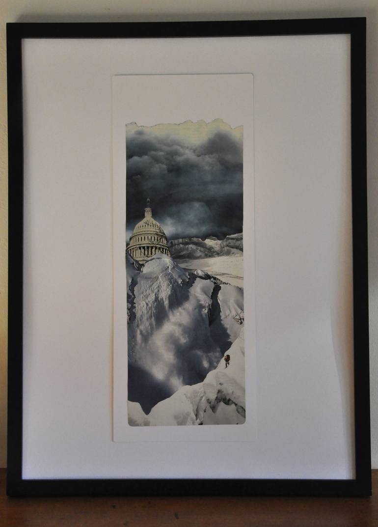 Original Realism Political Collage by Jennifer Wojinski