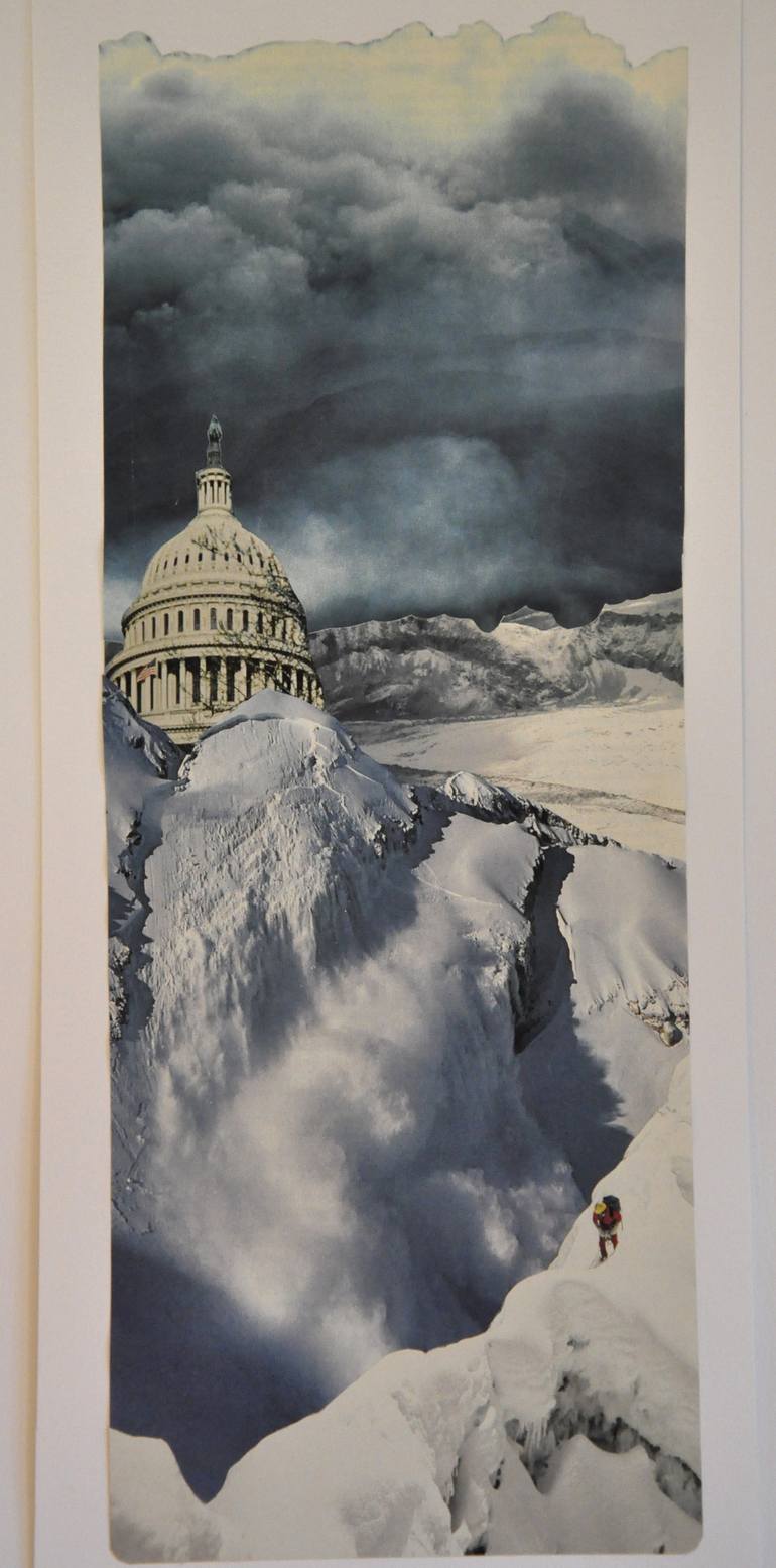 Original Realism Political Collage by Jennifer Wojinski