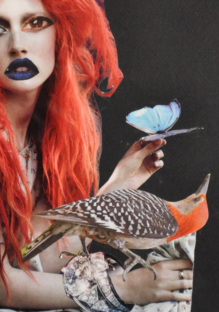 Original Portraiture People Collage by Jennifer Wojinski