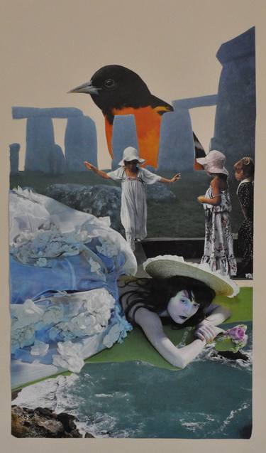 Original Surrealism Women Collage by Jennifer Wojinski
