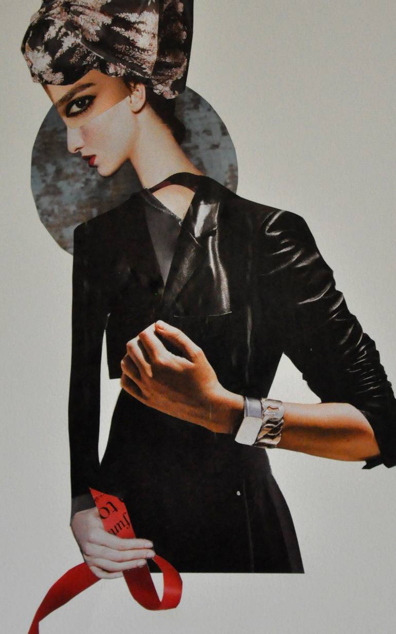 Original Portraiture People Collage by Jennifer Wojinski