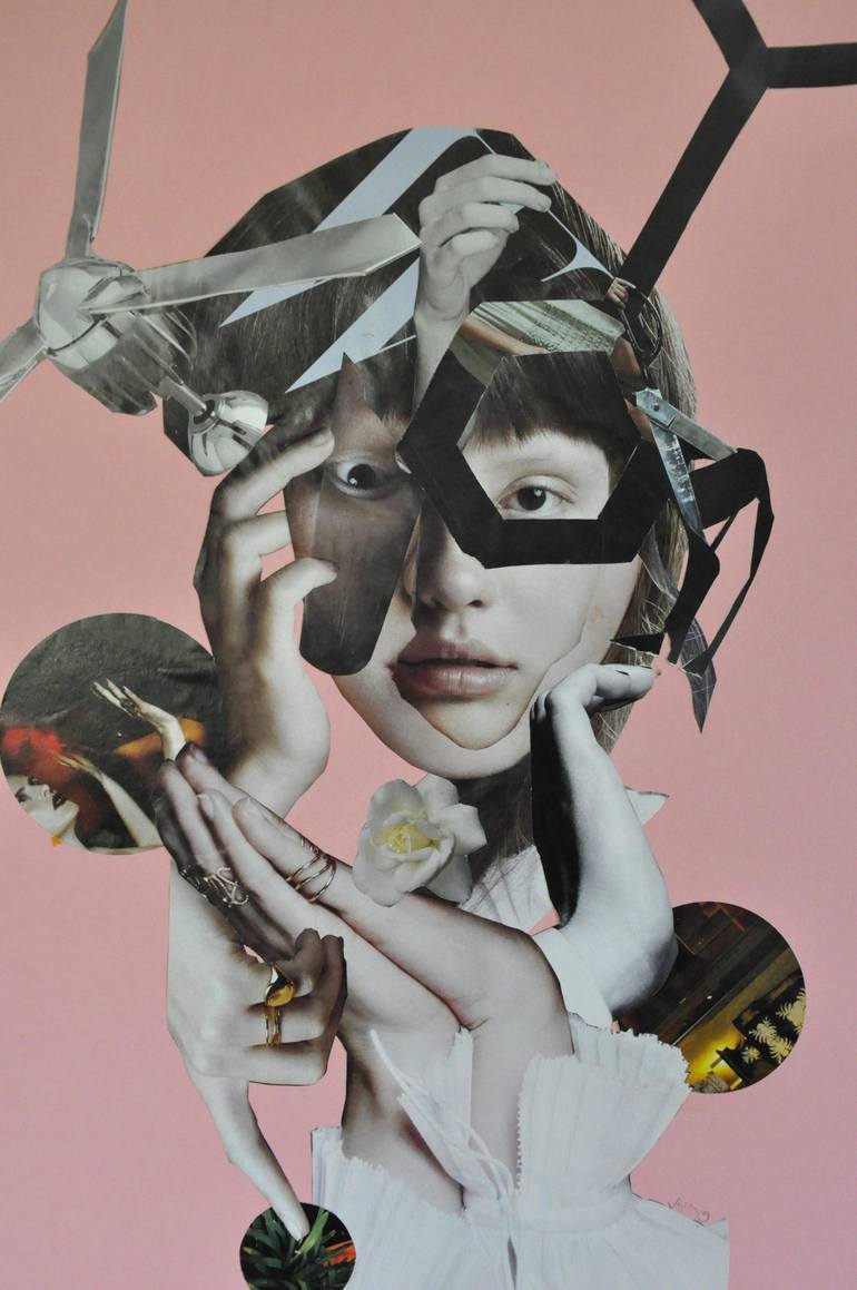 Original Abstract Women Collage by Jennifer Wojinski