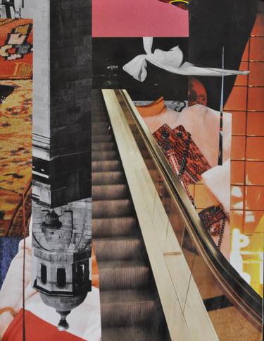 Original Conceptual Abstract Collage by Jennifer Wojinski