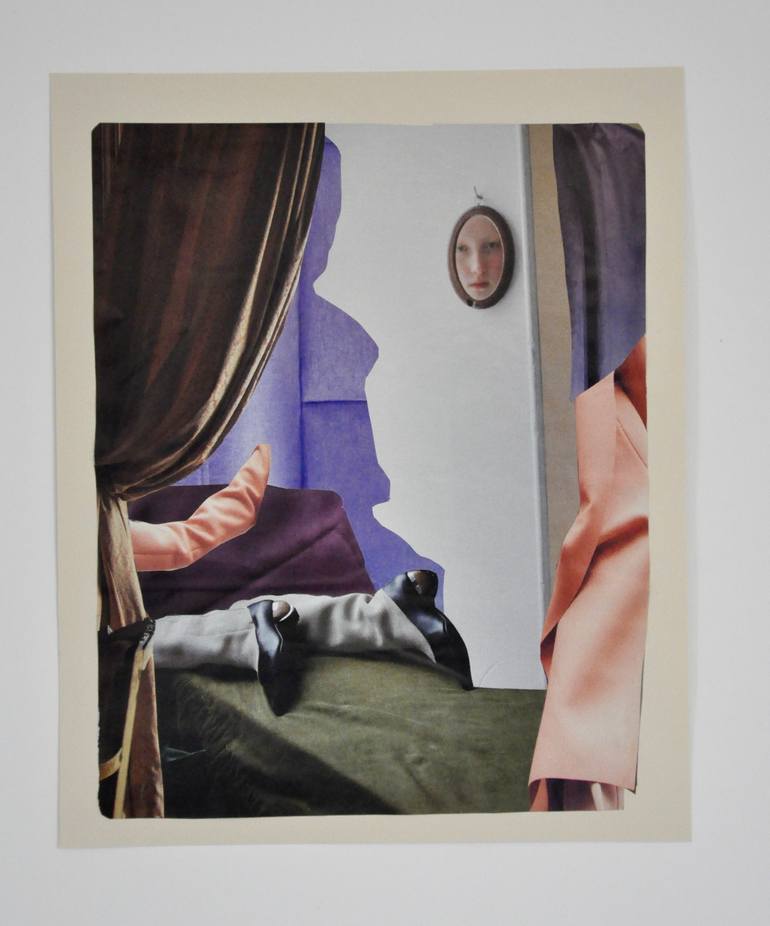 Original Conceptual Abstract Collage by Jennifer Wojinski