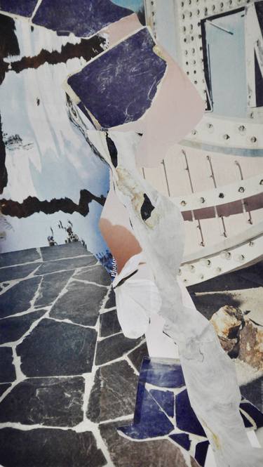 Original Dada Abstract Collage by Jennifer Wojinski