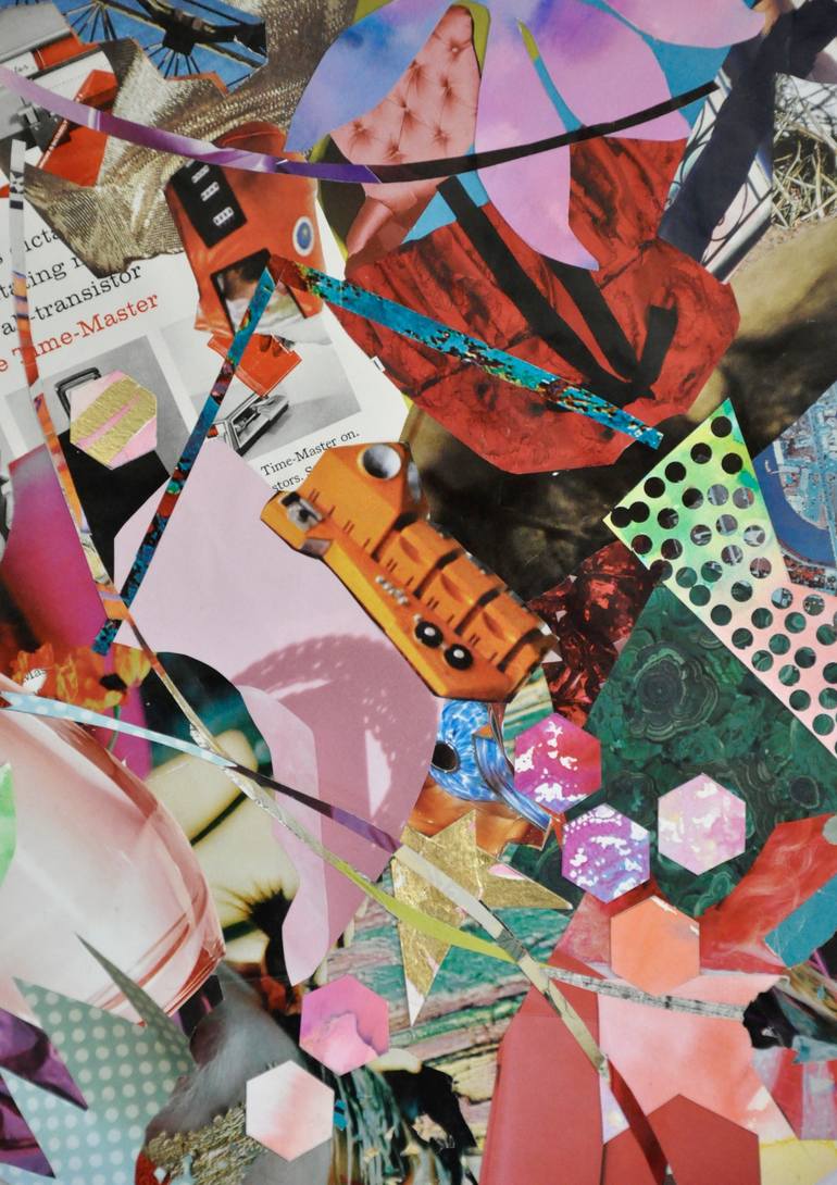 Original Conceptual Abstract Collage by Jennifer Wojinski