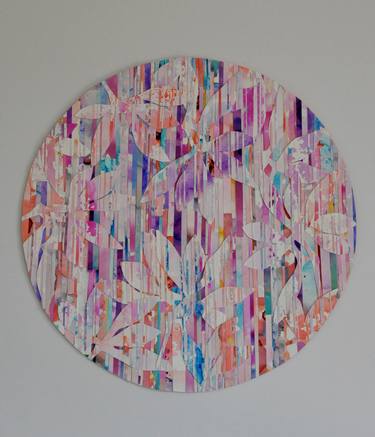 Original Abstract Garden Collage by Jennifer Wojinski