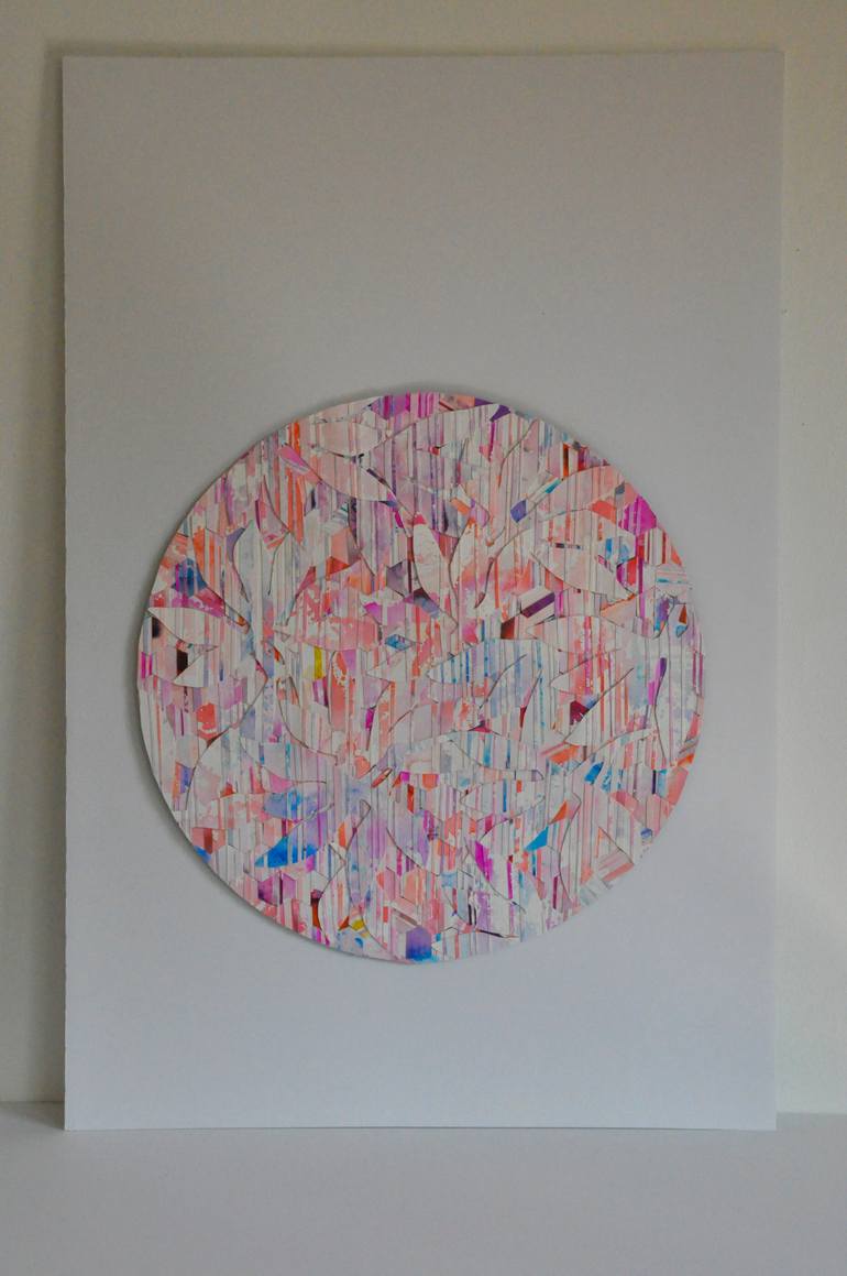 Original Abstract Garden Collage by Jennifer Wojinski