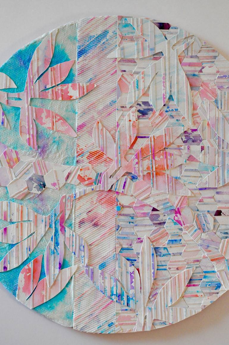 Original Abstract Nature Collage by Jennifer Wojinski