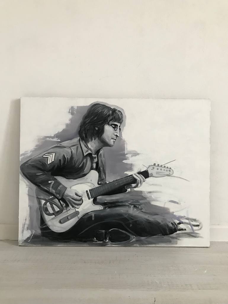 Original Art Deco People Painting by Leysan Khasan