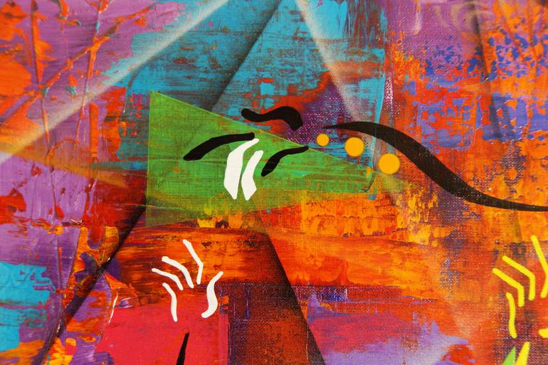 Original Expressionism People Painting by Tropel Art