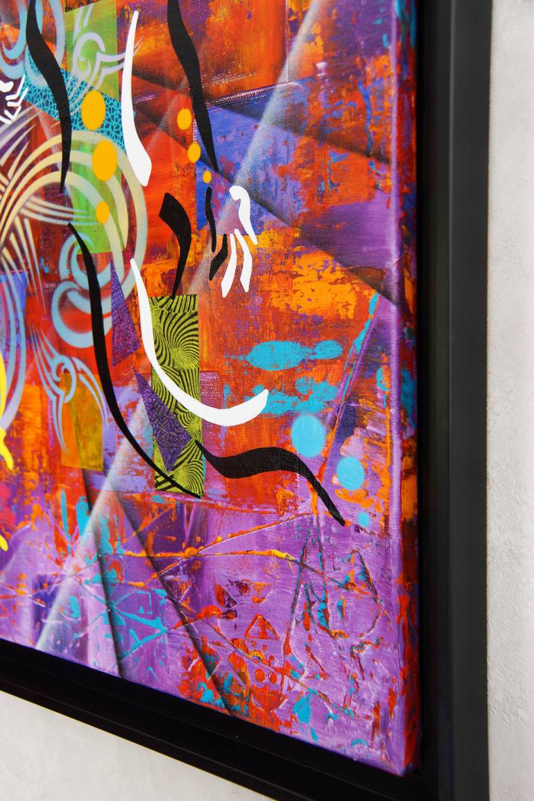 Original Expressionism People Painting by Tropel Art