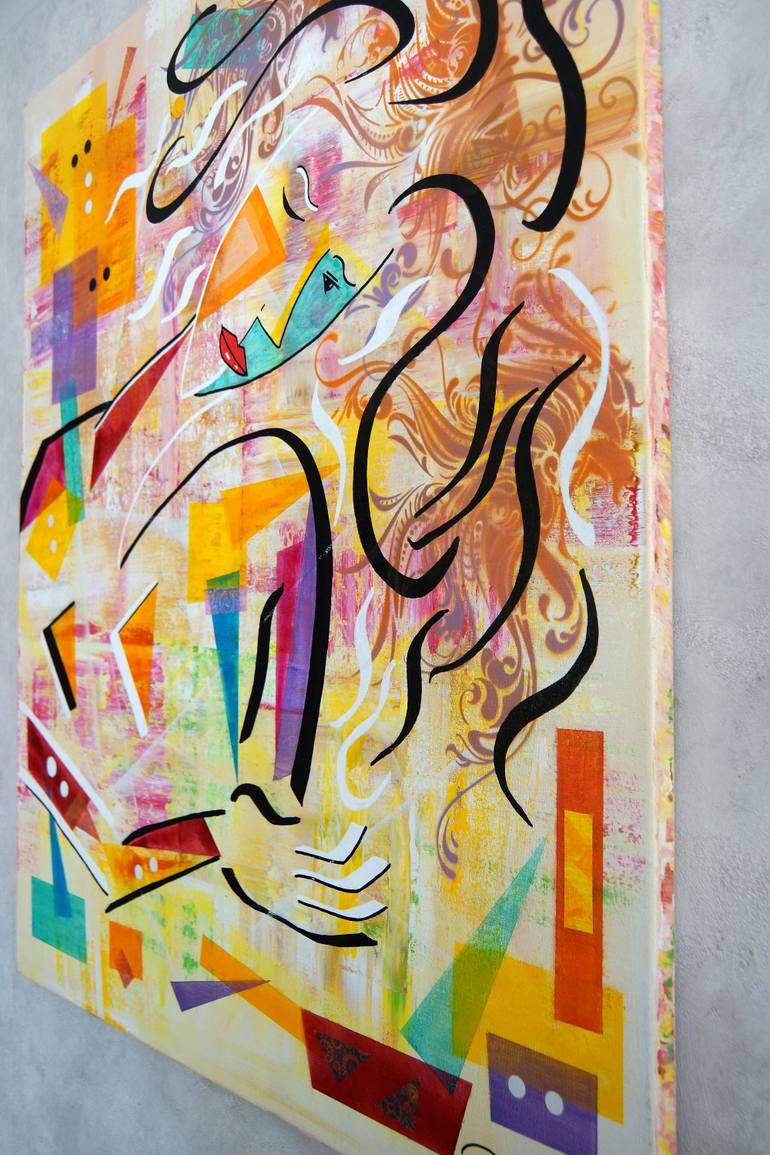 Original Abstract Women Painting by Tropel Art