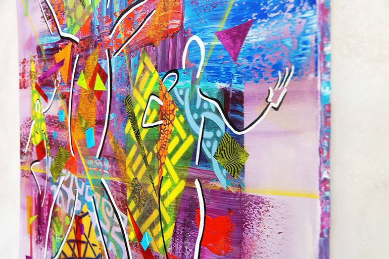 Original Cubism Abstract Painting by Tropel Art