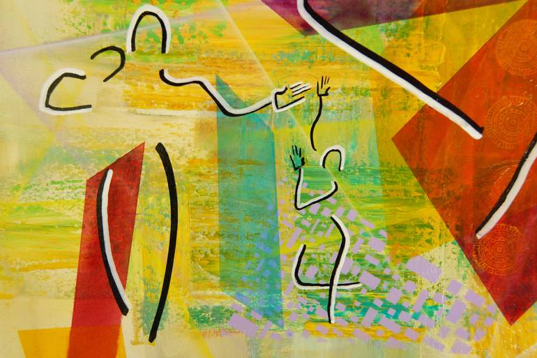 Original Cubism Women Painting by Tropel Art