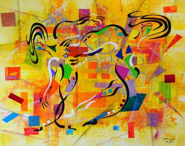 Original Modern Abstract Paintings by Tropel art