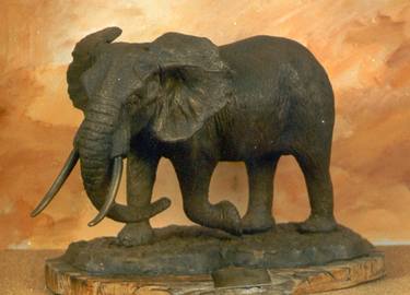 Bronze Tusker Statue (Kobus Hattingh) thumb
