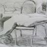 This the first drawing. Ballpoint on paper.