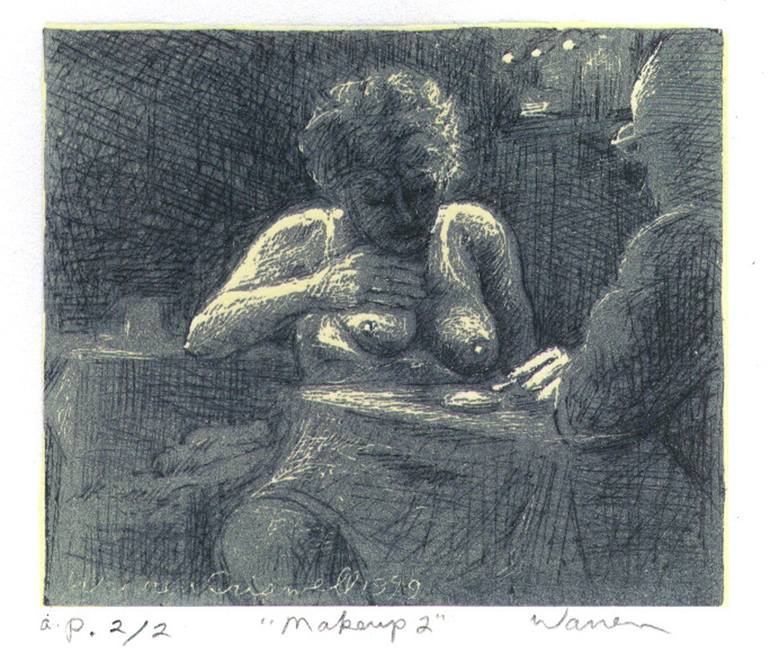 Original Figurative Nude Printmaking by Warren Criswell