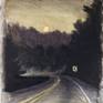 "Mid-Autumn Festival Moon, study #3," 10/03/04, sumi & pastel on paper, 12 x 9 inches